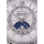 Montre d'occasion MAURICE LACROIX Masterpiece Phase de Lune homme automatique bracelet cuir d'origine - vue D1