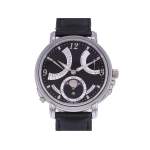 Montre d'occasion MAURICE LACROIX Masterpiece Lune Rétrograde homme mécanique bracelet cuir d'origine - vue 1