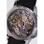 Montre d'occasion MAURICE LACROIX Masterpiece Chronographe homme mécanique bracelet cuir d'origine - vue D3