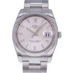 Montre d'occasion ROLEX Date mixte mouvement automatique certifié (cosc) bracelet acier - vue D1