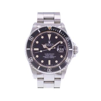 Montre d'occasion ROLEX Submariner Date Vintage homme mouvement automatique certifié (cosc) bracelet acier