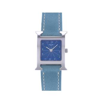 Montre d'occasion HERMES Heure H femme quartz bracelet cuir cresus