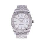 Montre d'occasion ROLEX DateJust 41 homme mouvement automatique certifié (cosc) bracelet acier - vue 1