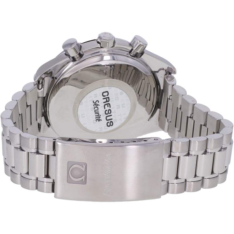 Montre d'occasion OMEGA Speedmaster Date 'Panda' homme automatique bracelet acier - vue 3