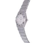 Montre d'occasion OMEGA Constellation femme quartz bracelet acier - vue D2