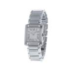 Montre d'occasion CARTIER Tank Française 20mm femme quartz bracelet acier - vue 4