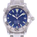 Montre d'occasion OMEGA Seamaster 300 Medium homme mouvement automatique certifié (cosc) bracelet acier - vue D1