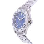 Montre d'occasion OMEGA Seamaster 300 Medium homme mouvement automatique certifié (cosc) bracelet acier - vue D2