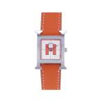 Montre d'occasion HERMES Heure H femme quartz bracelet cuir cresus - vue 1