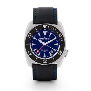 Montre d'occasion RALF TECH WRV 1977 Gmt Ocean homme automatique bracelet cuir d'origine