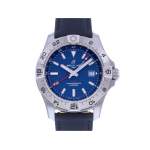 Montre d'occasion BREITLING Avenger Gmt homme mouvement automatique certifié (cosc) bracelet cuir d'origine - vue 1