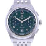 Montre d'occasion BREITLING Premier B01 Chronograph 42 homme mouvement automatique certifié (cosc) bracelet acier - vue D1