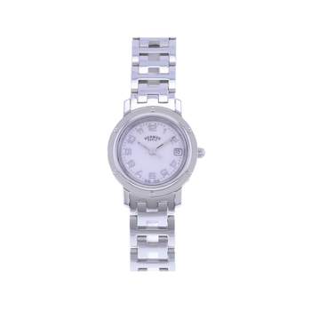 Montre d'occasion HERMES Clipper femme quartz bracelet acier