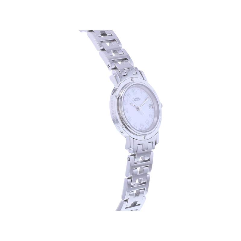 Montre d'occasion HERMES Clipper femme quartz bracelet acier - vue 2