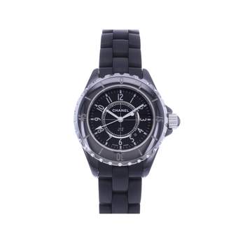 Montre d'occasion CHANEL J12 33 mm femme quartz bracelet caoutchouc