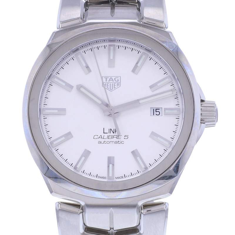 Montre d'occasion TAG HEUER Link Calibre 5 homme automatique bracelet acier - vue D1