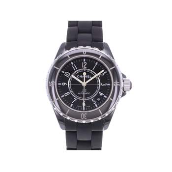 Montre d'occasion CHANEL J12 38 mm femme automatique bracelet caoutchouc