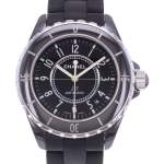 Montre d'occasion CHANEL J12 38 mm femme automatique bracelet caoutchouc - vue D1