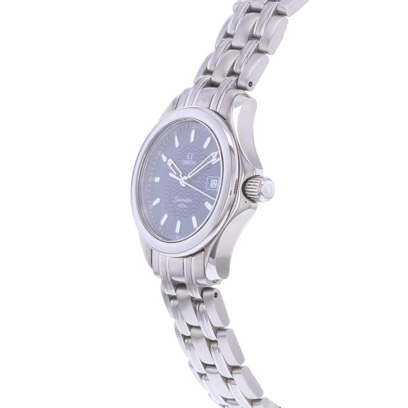Montre d'occasion OMEGA Seamaster 120 29mm femme quartz bracelet acier - vue D2