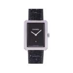 Montre d'occasion CHANEL Boy-Friend Moyen Modèle femme quartz bracelet cuir d'origine - vue 1