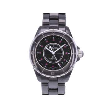 Montre d'occasion CHANEL J12 38 mm Rubis femme automatique bracelet céramique