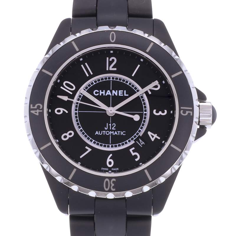 Montre d'occasion CHANEL J12 42 mm homme automatique bracelet céramique - vue D1