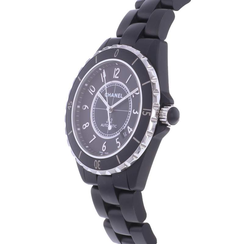 Montre d'occasion CHANEL J12 42 mm homme automatique bracelet céramique - vue D2