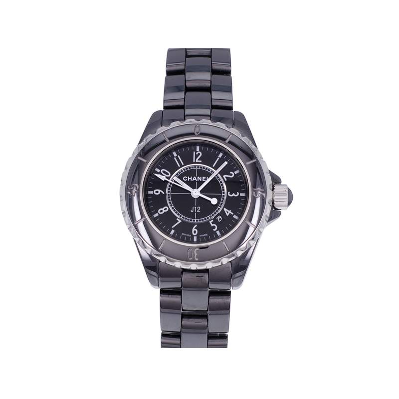 Montre d'occasion CHANEL J12 33 mm femme quartz bracelet céramique - vue 1