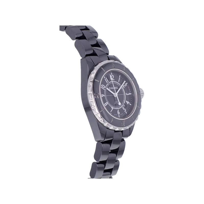 Montre d'occasion CHANEL J12 33 mm femme quartz bracelet céramique - vue 2