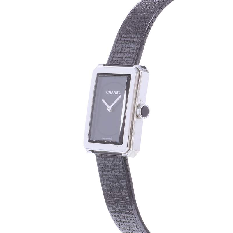 Montre d'occasion CHANEL Boy-Friend Petit Modèle femme quartz bracelet acier - vue D2