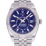 Montre d'occasion ROLEX Sky-Dweller homme mouvement automatique certifié (cosc) bracelet acier - vue D1