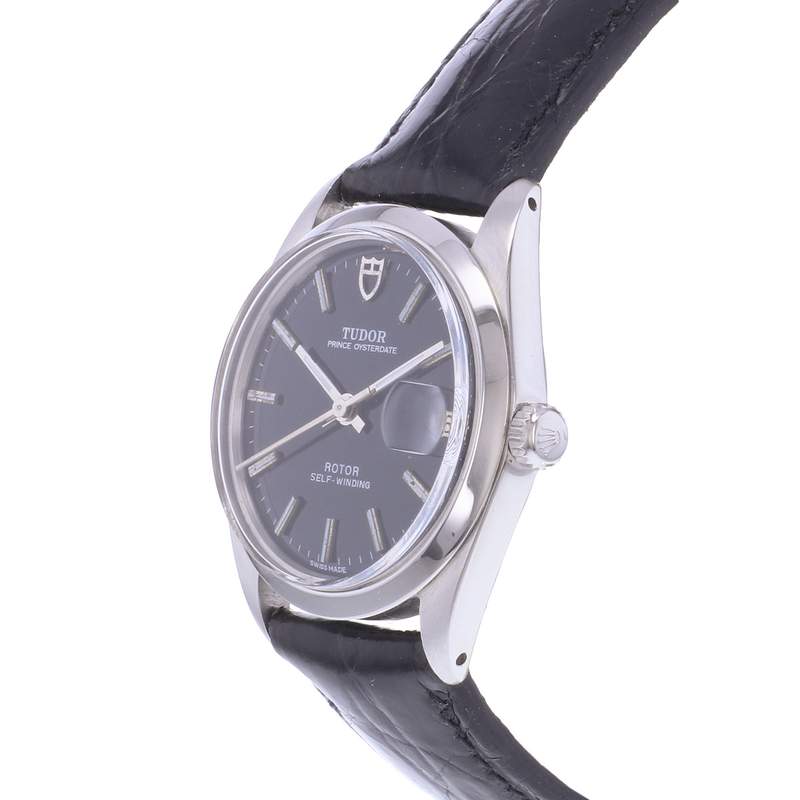 Montre d'occasion TUDOR Prince Date homme automatique bracelet cuir - vue D2