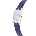 Montre d'occasion HERMES Cape Cod Argent femme quartz bracelet cuir d'origine - vue D2