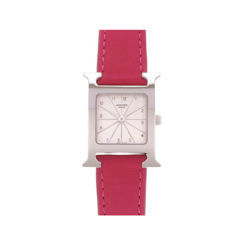Montre d'occasion HERMES Heure H femme quartz bracelet cuir - vue 1