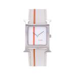 Montre d'occasion HERMES Heure H MM femme quartz bracelet cuir d'origine - vue 1