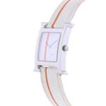 Montre d'occasion HERMES Heure H MM femme quartz bracelet cuir d'origine - vue D2