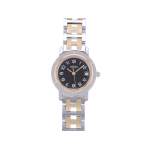 Montre d'occasion HERMES Clipper femme quartz bracelet acier et plaqué or - vue 1