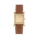Montre d'occasion HERMES Heure H femme quartz bracelet cuir cresus - vue 1