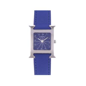 Montre d'occasion HERMES Heure H femme quartz bracelet cuir