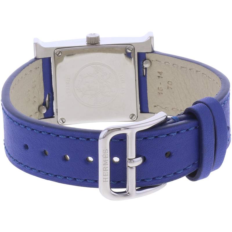 Montre d'occasion HERMES Heure H femme quartz bracelet cuir - vue 3