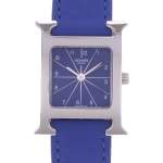 Montre d'occasion HERMES Heure H femme quartz bracelet cuir - vue D1