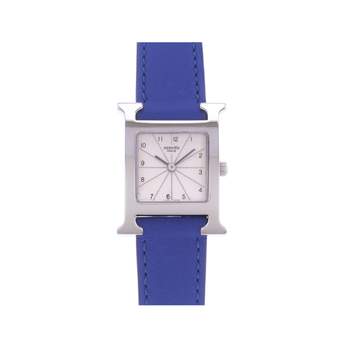 Montre d'occasion HERMES Heure H femme quartz bracelet cuir