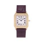 Montre d'occasion CARTIER Santos Dumont Collection Privée mixte mécanique bracelet cuir cresus - vue 1
