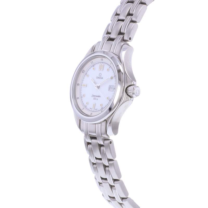 Montre d'occasion OMEGA Seamaster 120 29mm femme quartz bracelet acier - vue D2