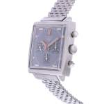 Montre d'occasion HEUER Monaco Chronographe Vintage homme mécanique bracelet acier - vue D2