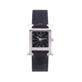 Montre d'occasion HERMES Heure H femme quartz bracelet cuir