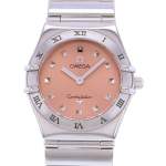 Montre d'occasion OMEGA Constellation femme quartz bracelet acier - vue D1