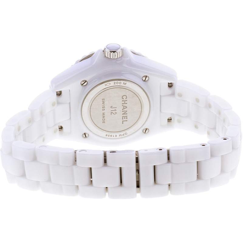 Montre d'occasion CHANEL J12 33 mm femme quartz bracelet céramique - vue 3