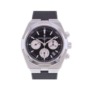 Montre d'occasion VACHERON CONSTANTIN Overseas Chronographe Panda homme mouvement automatique certifié (cosc) bracelet acier