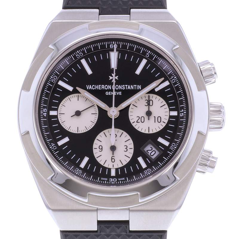 Montre d'occasion VACHERON CONSTANTIN Overseas Chronographe Panda homme mouvement automatique certifié (cosc) bracelet acier - vue D1